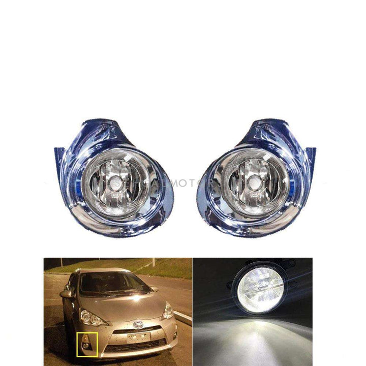 Toyota Aqua Fog Lamps Bumper Light Chrome TY838 E - Model 2012-2018