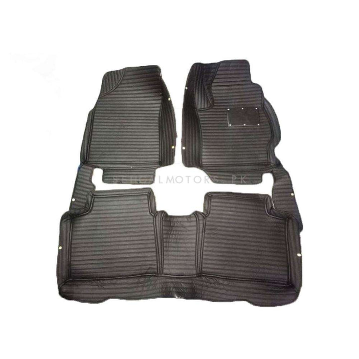 Toyota Corolla 7D Lining Floor Mat Black 3 Pcs - Model 2017-2021