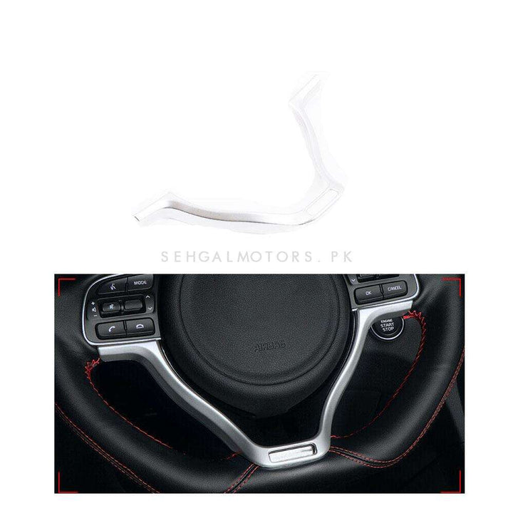 KIA Kx5 Steering Wheel Silver Trim Lower Side - Model 2019-2021