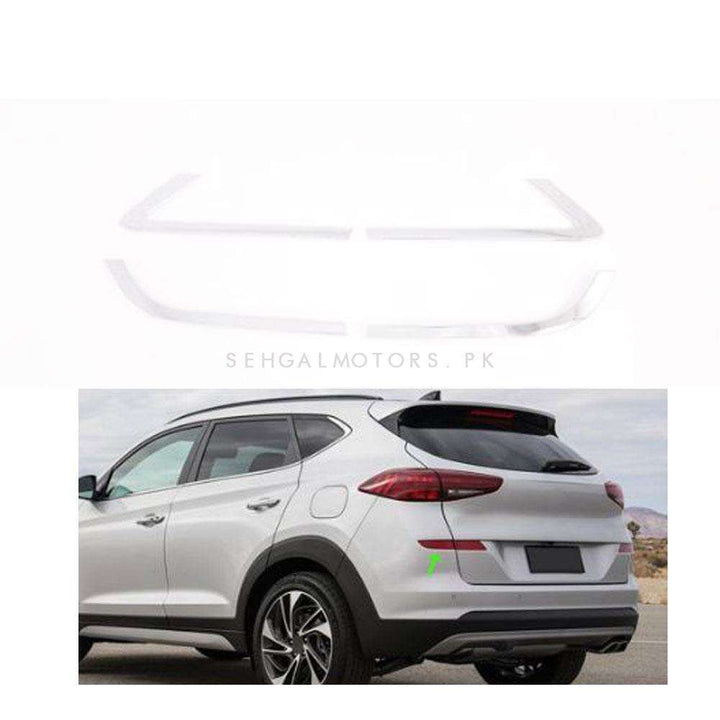 Hyundai Tucson Rear Trunk Lower Chrome Trims - Model 2020 -2024