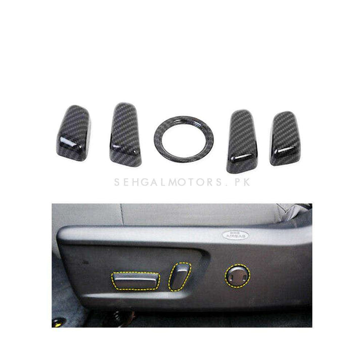 Hyundai Tucson Seat Control Buttons Carbon Fiber Trims - Model 2020-2024