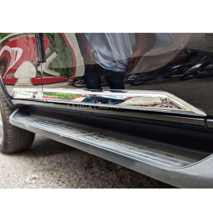 Toyota Fortuner Full Chrome Door Moulding Black - Model 2016-2021