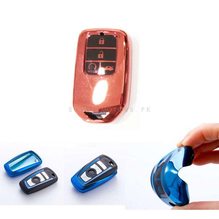 Honda Civic TPU Plastic Protection Key Cover Red