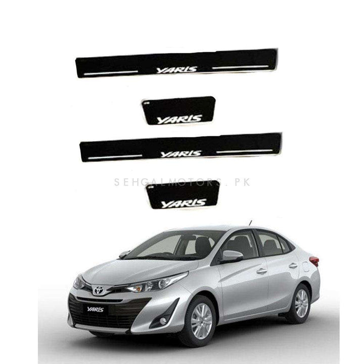 Toyota Yaris Glass LED Sill Plates / Skuff LED panels - Model 2020-2021