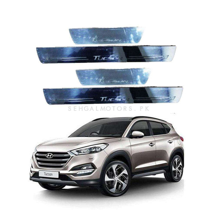 Hyundai Tucson Glass Led Sill Plates / Skuff LED Panels - Model 2020-2024
