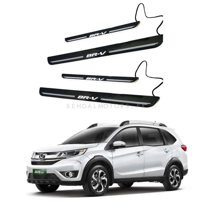 Honda BRV Glass LED Sill Plates / Skuff LED panels Warm White - Model 2017-2021