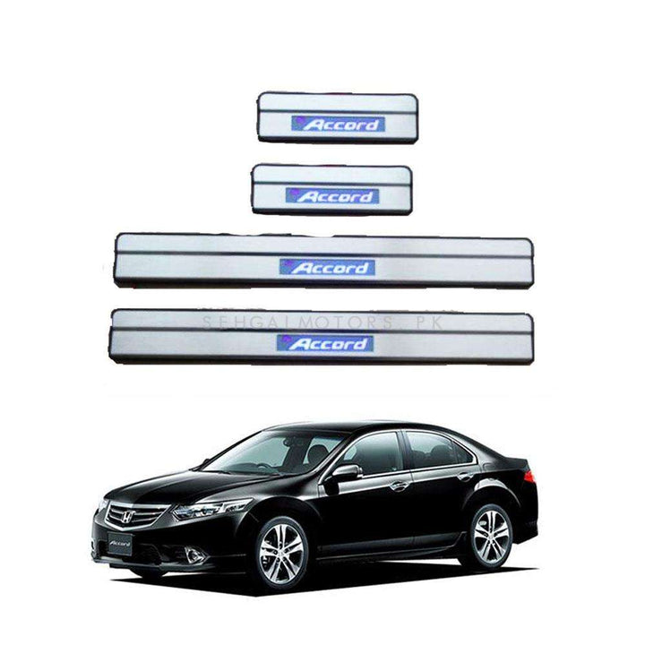 Honda Accord Metal LED Sill Plates - Model 2008-2012