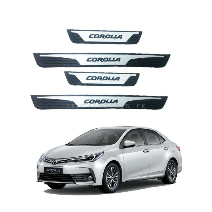 Toyota Corolla Rubber Sill Plates Black - Model 2017-2021