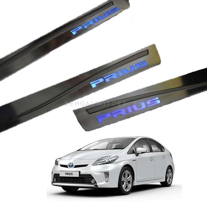 Toyota Prius Metal LED Sill Plates / Skuff LED panels