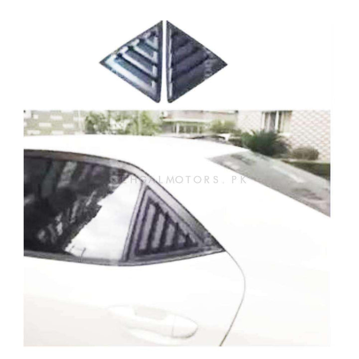 Toyota Corolla Quarter Glass Evo Rack Louver Vents 2 Pcs - Model 2014-2021