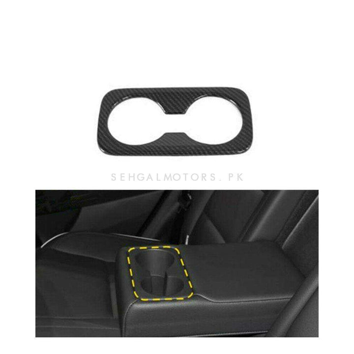 Hyundai Tucson Rear Carbon Fiber Cup Holder - Model 2020-2024