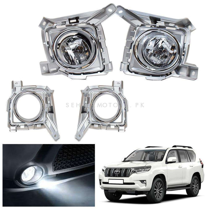 Toyota Land Cruiser LC200 DLAA Fog Lamps Bumper Light Complete Chrome TY568 - Model 2015-2018