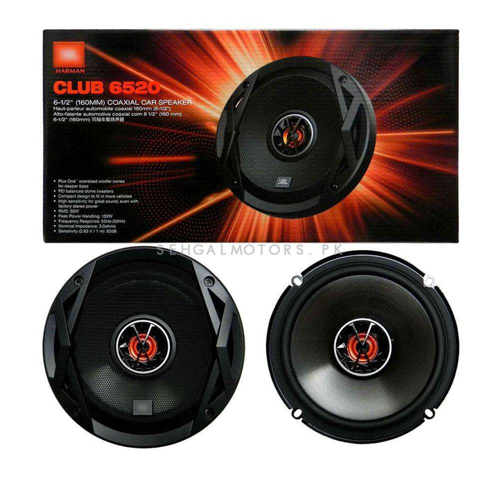 JBL CLUB-6520 300 Watts 6.5 160mm 16cm 2-Way Coaxial Car Speakers Genuine Original - Pair