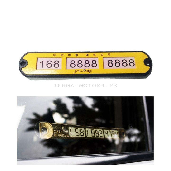 Car temporary Parking Mobile Number Plate Frame