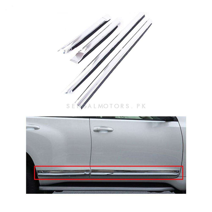 Toyota Land Cruiser Door Moulding Chrome With Black Outline - Model 2015-2021