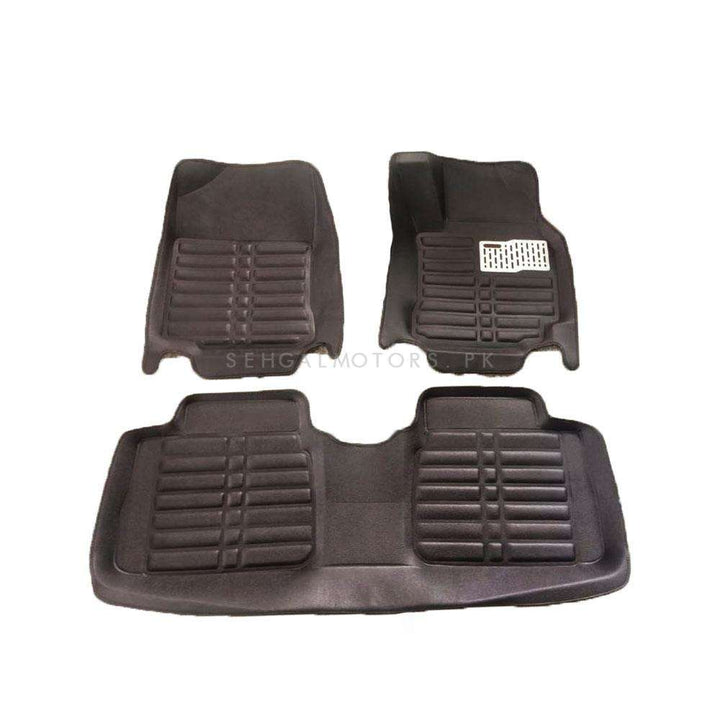 Toyota Corolla Axio 5D Custom Floor Mat Black 3 Pcs - Model 2018-2021