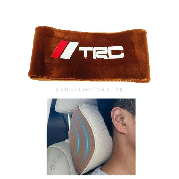 TRD Neck Rest Headrest Pillow Cushion - Brown