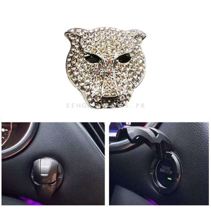 Jaguar Style Push Start Button Cover