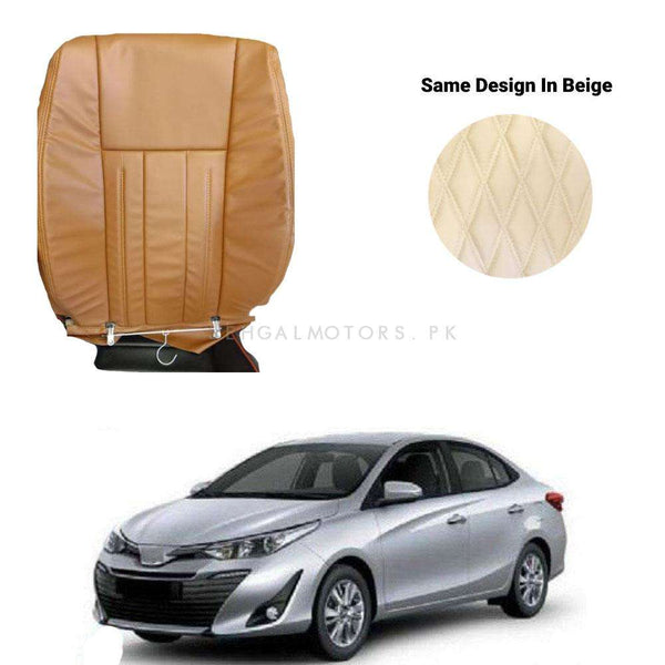 Toyota Yaris Japanese Rexine Seat Covers Audi Design Beige - Model 2020-2021