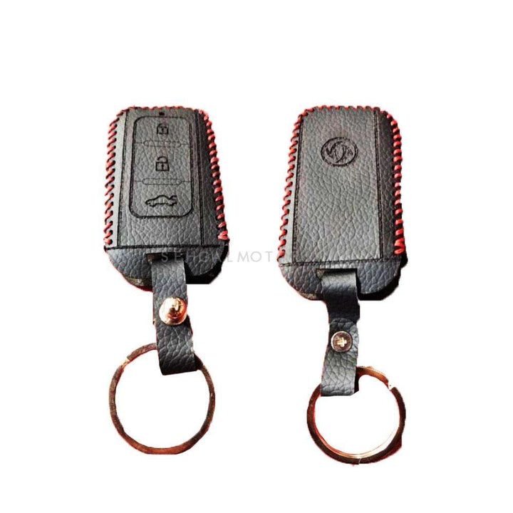 DFSK Glory Leather Key Cover 3 Button Black - Model 2021-2024