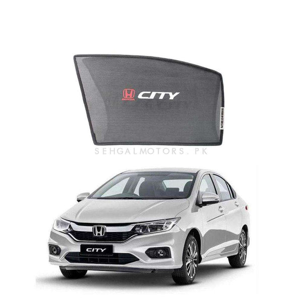 Honda City Side Foldable & Flexible Side Sunshade With Logo - Model 2021-2022