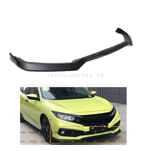 Honda Civic Front Bumper Lip 1 Pc Version 2 - Model 2016 -2021