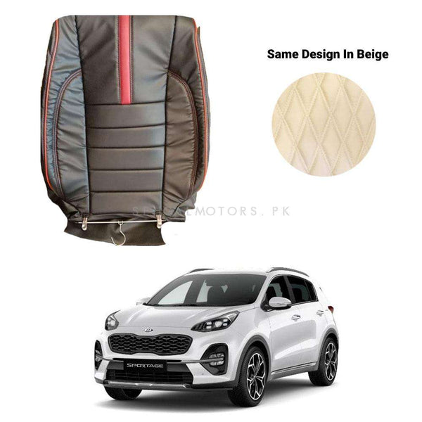 KIA Sportage Japanese Rexine Seat Covers Type R Design Beige - Model 2019-2024