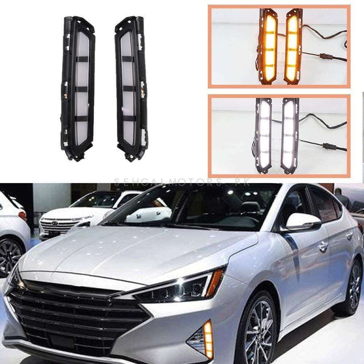 Hyundai Elantra Front Bumper LED DRL - Model 2021-2024