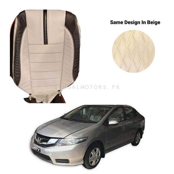 Honda City Hockey Design Seat Covers Beige - Model 2009-2021