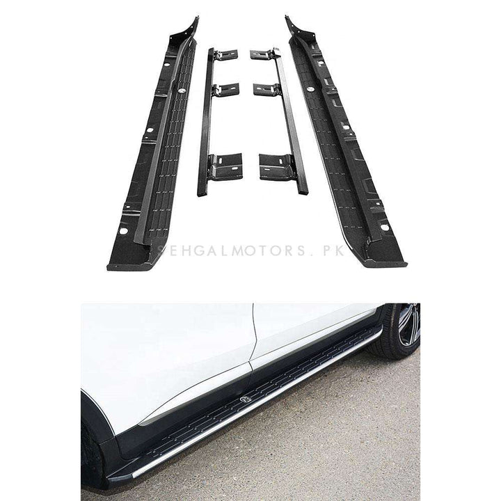 MG ZS Full Black Side Steps Foot Rest - Model 2020-2021