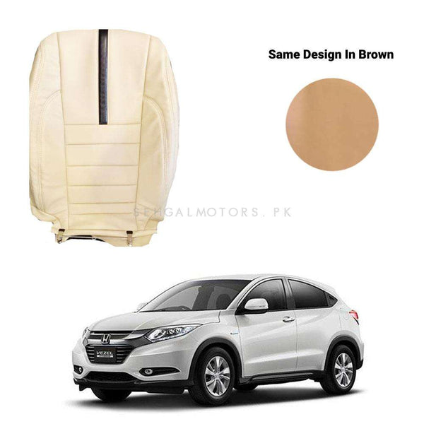 Honda Vezel Japanese Rexine Seat Covers Genuine Design Brown - Model 2013-2021