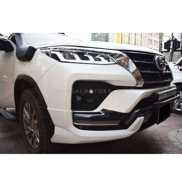 Toyota Fortuner TRD Lower Extension Body Kit 2 Pcs White - Model 2021-2022