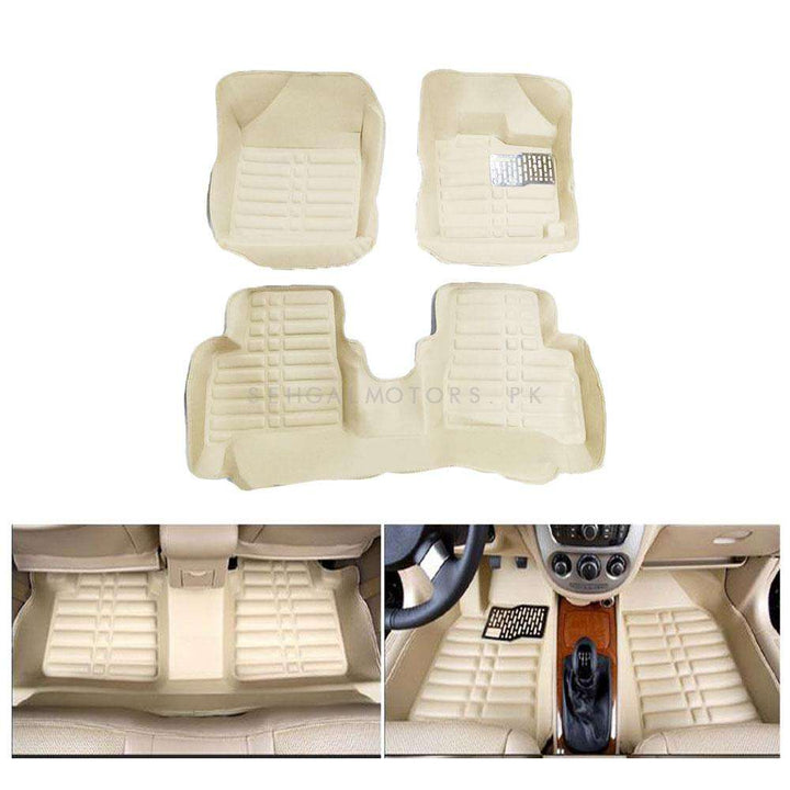 Suzuki Cultus 5D Custom Floor Mat Beige New Model 3 Pcs- Model - 2017-2021