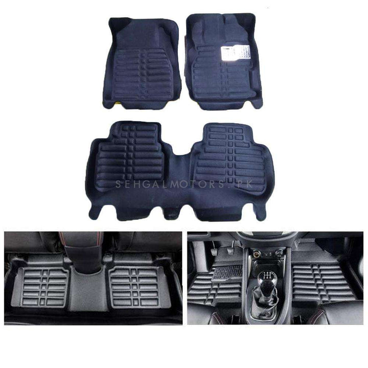 Honda BRV 5D Custom Floor Mat Black 3 Pcs - Model 2017-2021