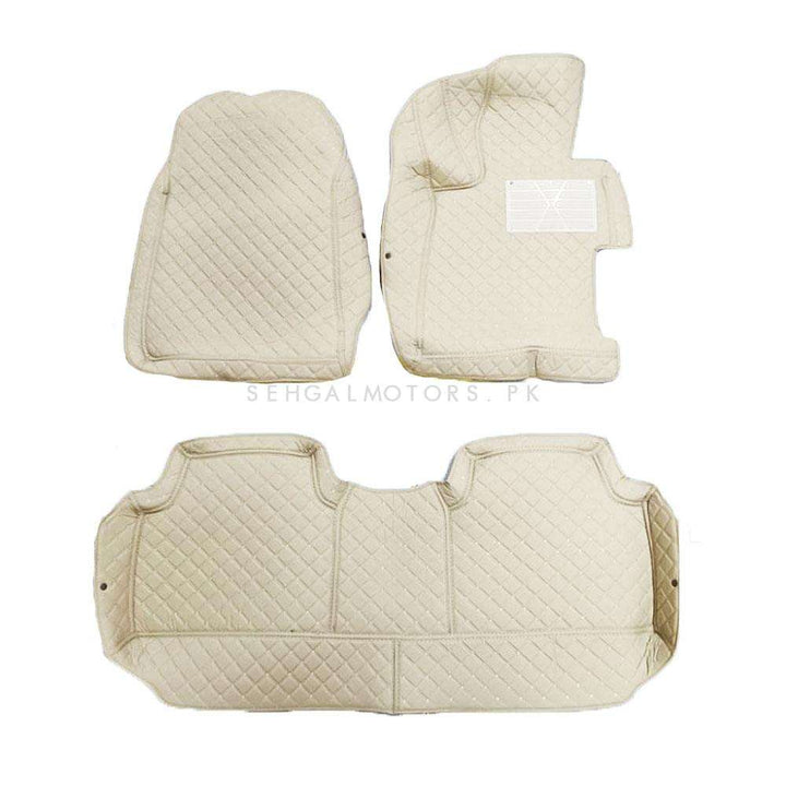 Honda Civic 7D Floor Mats Beige 3 Pcs - Model 2006-2012