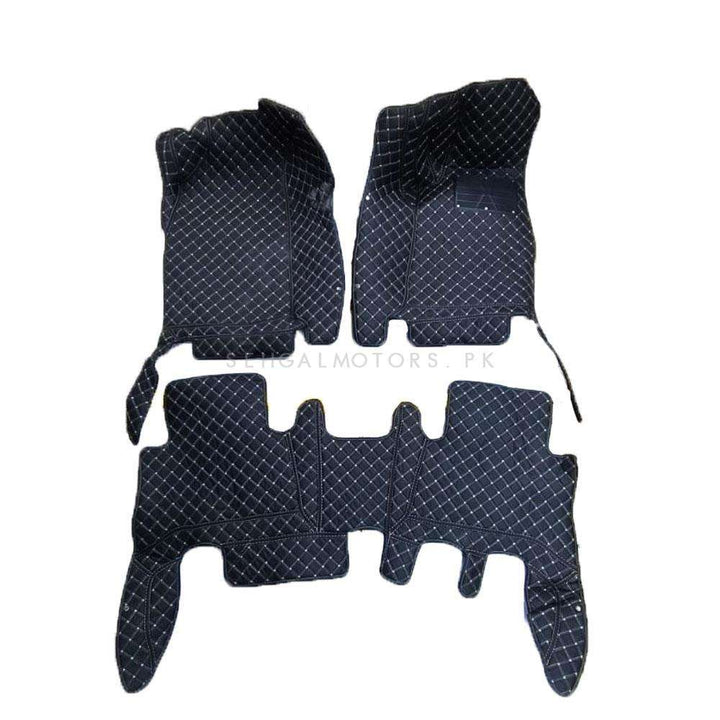 Isuzu MU-X 7D Floor Mats Black 3 Pcs - Model 2021-2022