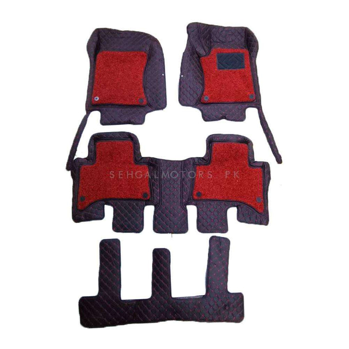 Toyota Prado 9D Floor Mats Mix Thread Grass 4PC - Model 2009-2021