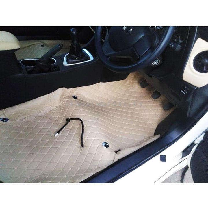 7D Beige Beige Floor Matting For Crossover Cars 10FT