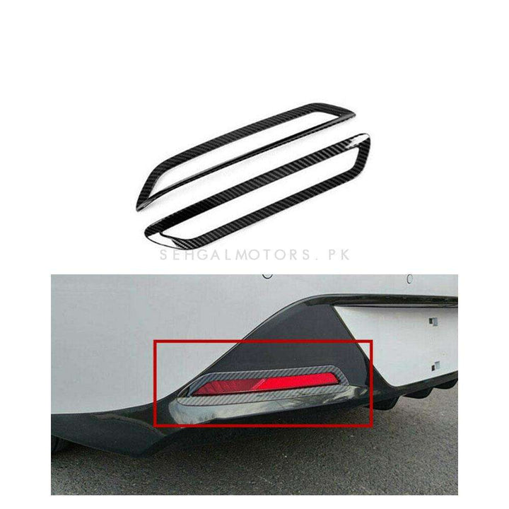 Hyundai Sonata Rear Fog Lamps Trims Carbon Fiber - Model 2021-2024