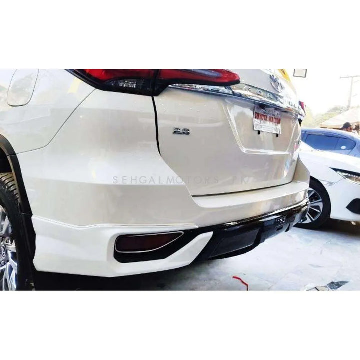 Toyota Fortuner TRD Lower Extension Body Kit 2 Pcs White - Model 2021-2022