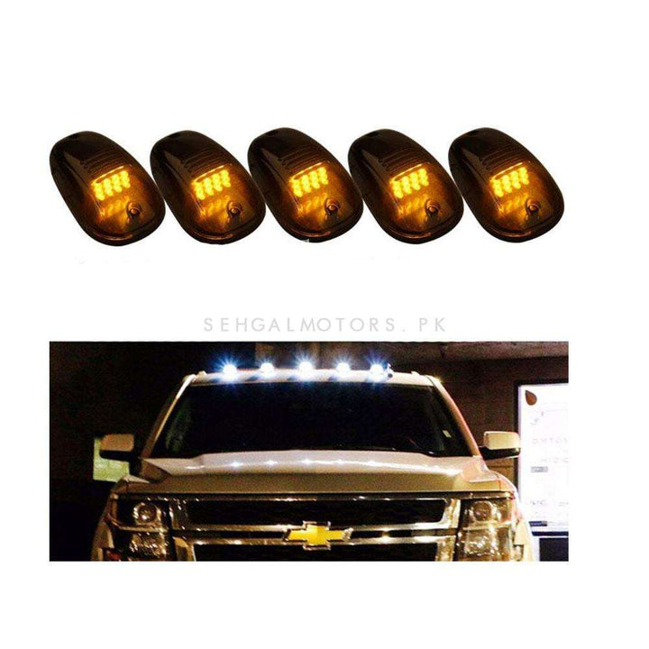 Universal Smoke LED Roof Top Marker Lamps 5 Pcs