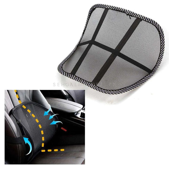 Car Seat Backrest Cushion - Black