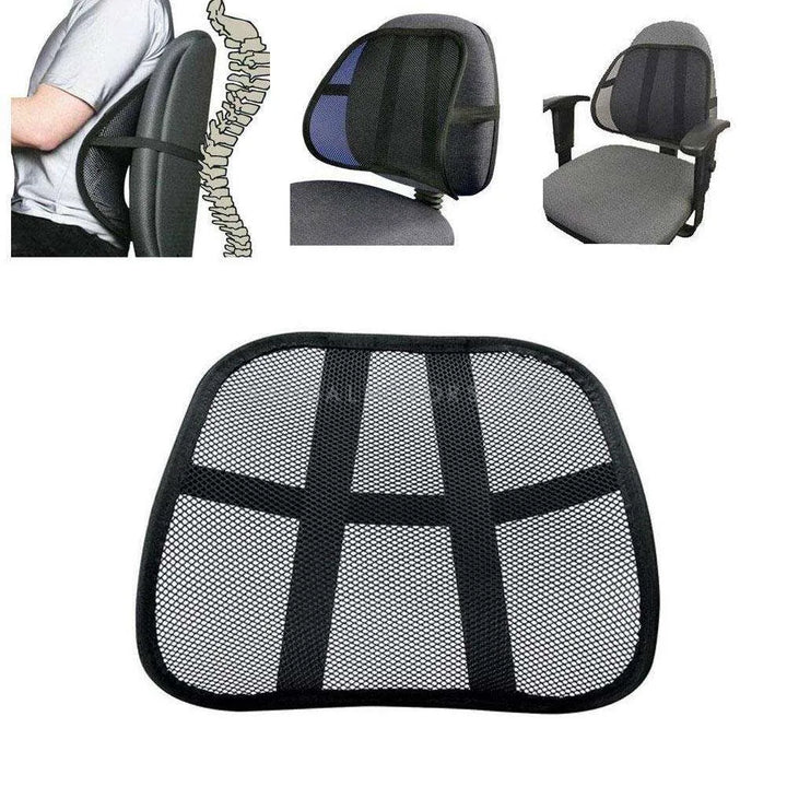 Car Seat Backrest Cushion - Black