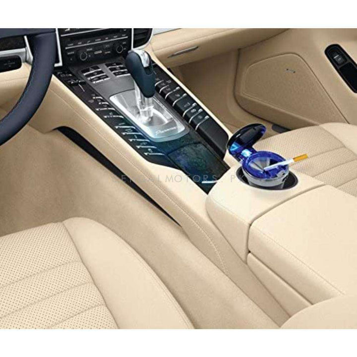 Car Led Ashtray Blue Chrome ZSL-198