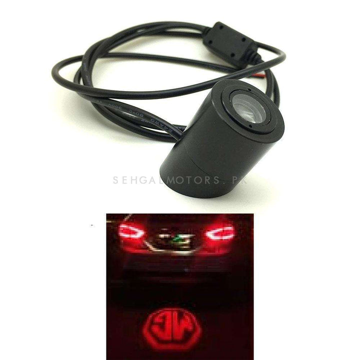 MG Back Laser Light Shadow Logo