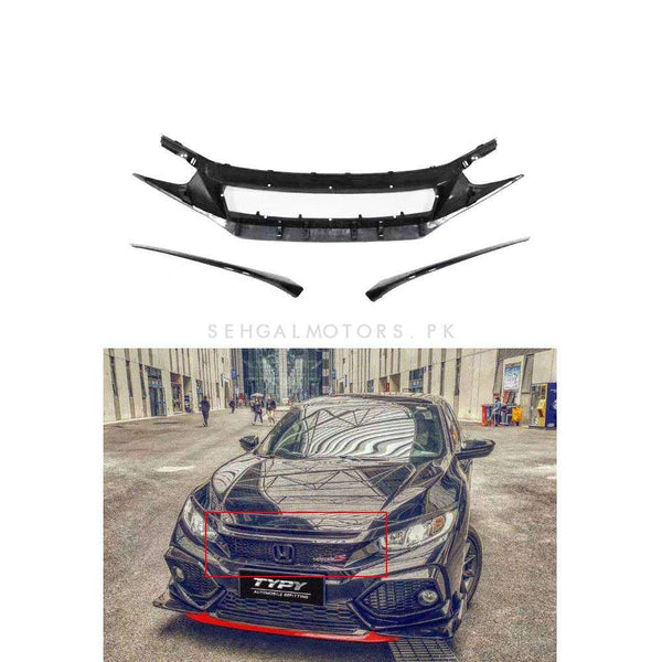 Honda Civic Front Grille Mesh Style - Model 2016-2021