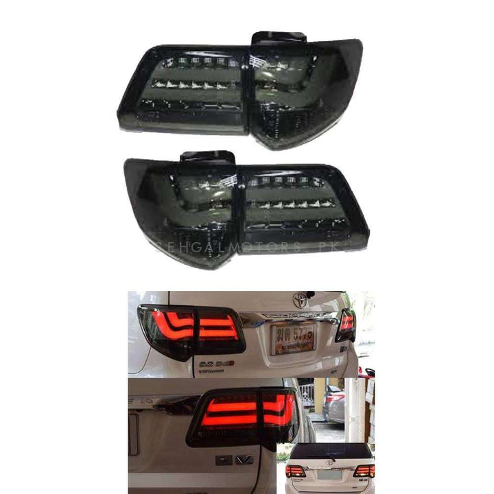 Toyota Fortuner Lava Style Back Lamps Lights Smoke- Model 2013-2016