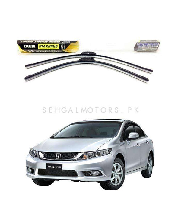 Honda Civic Maximus Premium Silicone Wiper Blades - Model 2012-2016