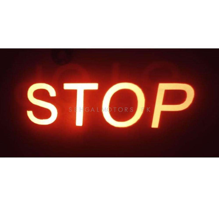 Stop Back Laser Light Shadow Logo