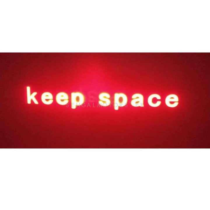 Keep Space Back Laser Light Shadow Logo